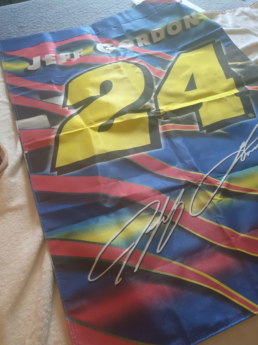 Two Jeff Gordon NASCAR Racing Flag - Multicolor 2004